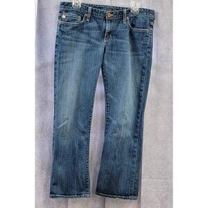 Big Star Rikki Slim Straight Mid Rise Stretch Jeans Womens 30 Made in USA